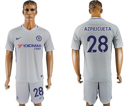 Chelsea #28 Azpilicueta Sec Away Soccer Club Jersey - Click Image to Close